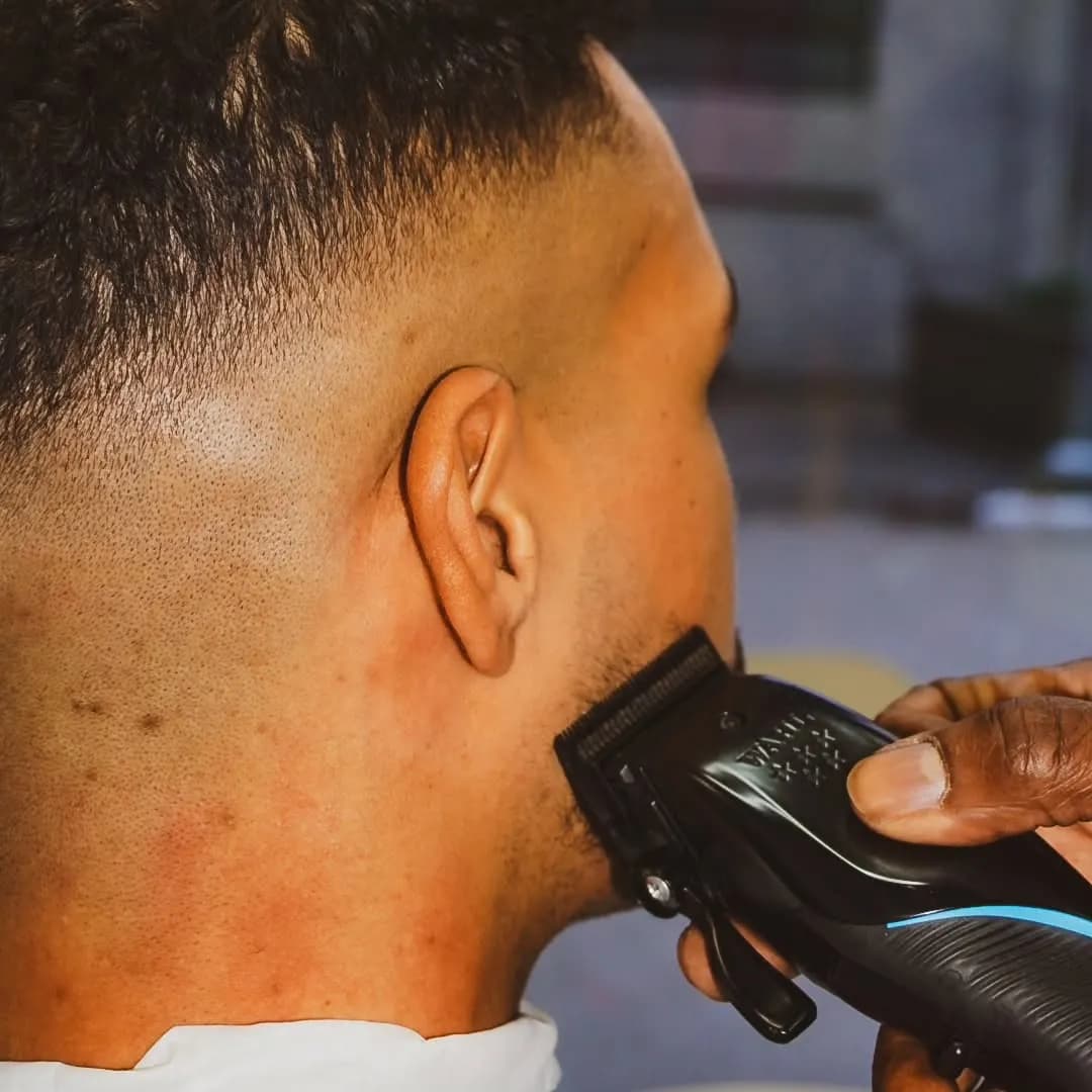 Precision fade haircut with Wahl clippers at Barberhood Toronto